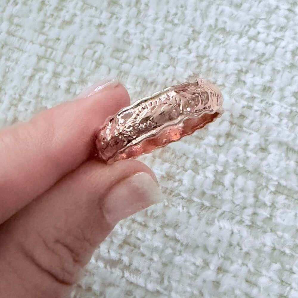 Rose Gold Plated Floral Band New